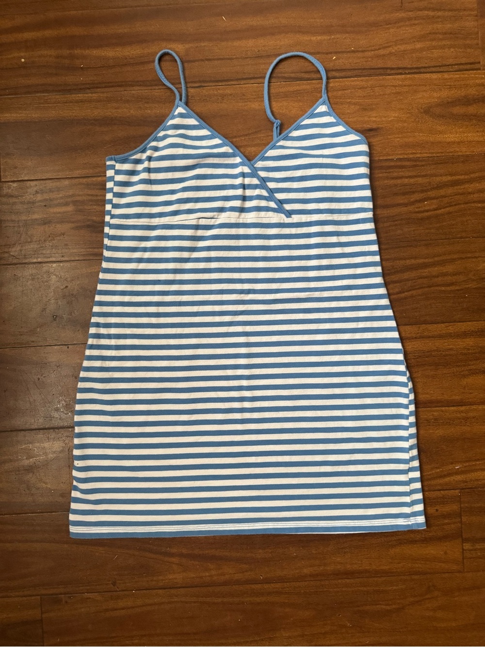 No Boundaries Blue & White Striped Cami Slip